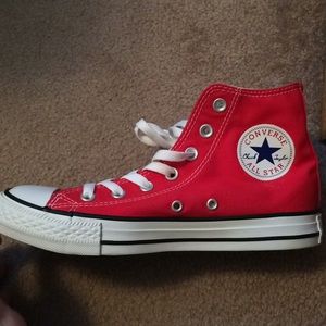 Converse all star red high top sneakers size 5.5